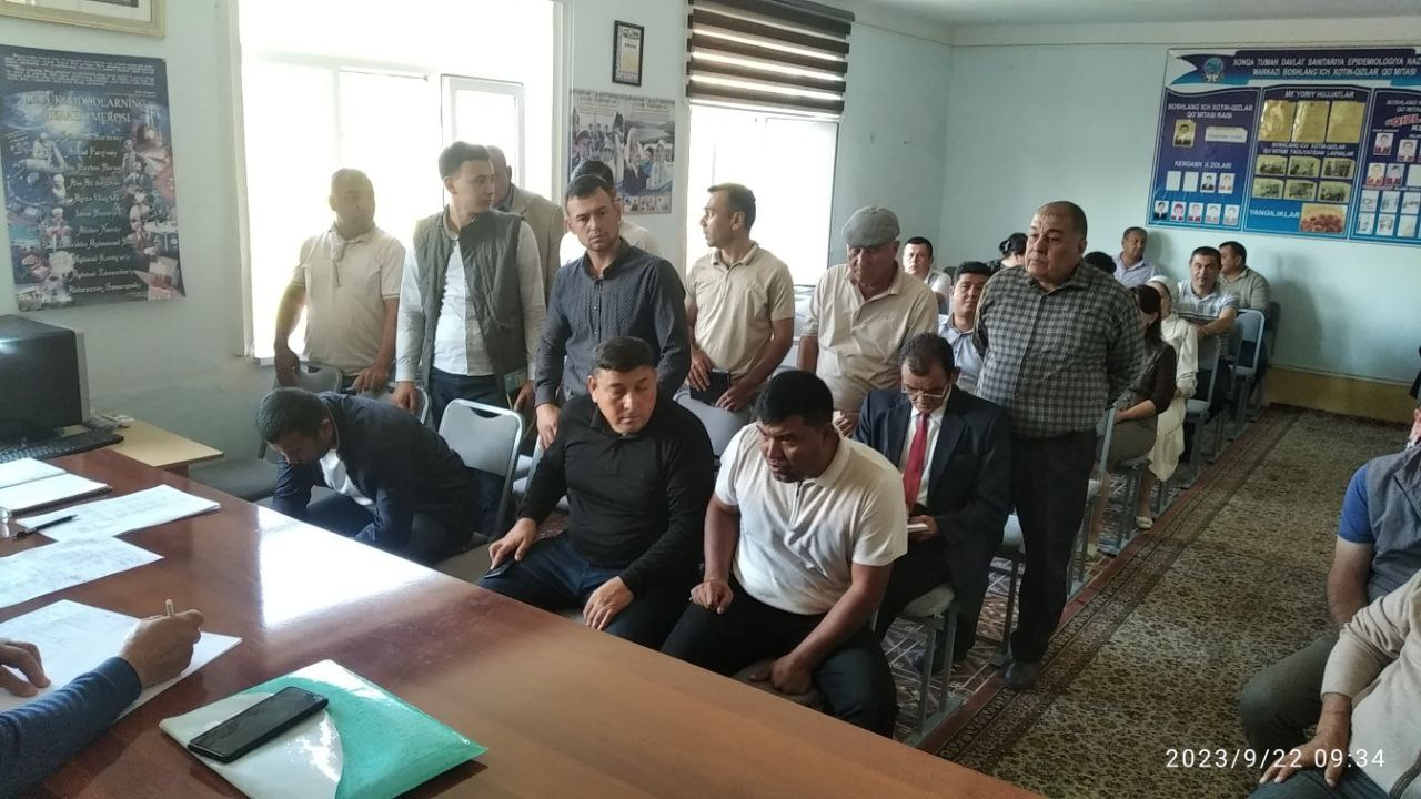 2023-yil 22-sentyabr kuni Xonqa tumanida iqtisodiyot tarmoqlari, ko‘p kvartirali turar joy fondi va ijtimoiy soha ob’ektlarining 2023-2024 yillar kuz-qish mavsumiga tayyorgarligini o‘rganish bo‘yicha viloyat ishchi guruxi tomonidan o‘rganish ishlari