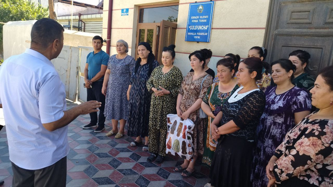 Xonqa tuman SEOvaJSB mutaxassislari tomonidan “Gulg‘uncha” mahalllasida Yangicha mahallabay usulda ishlar olib borilmoqda.