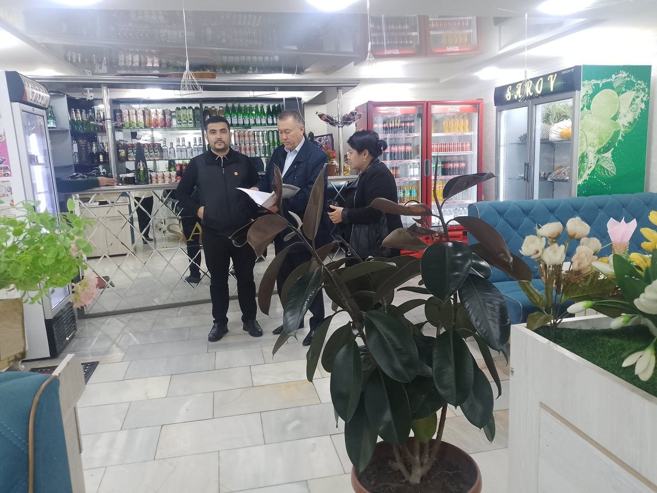 Sanepidkomitaning Xorazm viloyati Xonqa tuman bo’limi mutaxassislari tomonidan «Jannatmakon” mahallasida joylashgan “Jayhun” telekom hususiy korxonasida reja asosida tekshirish nazorat ishlari o’tkazilmoqda.